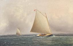 James E. Buttersworth- Cat Boats Racing
